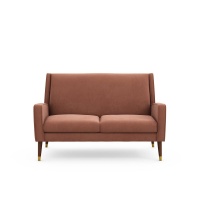 Диван Двухместный Y 2 мест. каштановый LA REDOUTE INTERIEURS  фото, kupilegko.ru